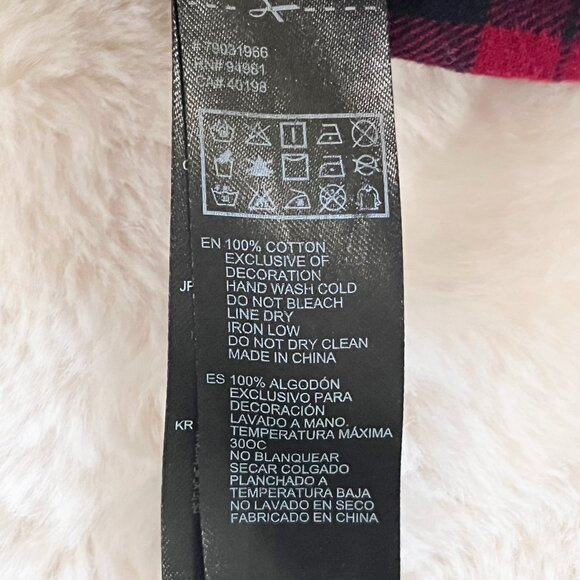 Forever 21 Plaid Spiked Shoulders Long Sleeve Button Up Shirt Size Small‎ - Picture 9 of 9